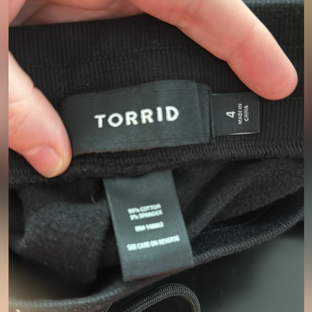 BLACK NWT WIDE LEG LOUNGE PANTS FROM TORRID SZ 1x (aka size 14-16) - Picture 4 of 6